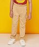 Spunkies Cotton Knit Solid Lounge & Track Pants - Beige