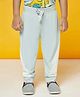 Spunkies Cotton Knit Colour Blocked Lounge & Track Pants - Blue