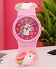 Stol'n unicorn Applique Detailed Analogue Watch - Pink
