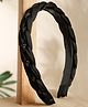 Stol'n Stone Embellished Braid Knot Detailed Hair Band - Black