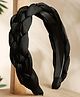 Stol'n Braid Designed Stone Embellished Hair Band - Black