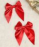 Stol'n Bow Applique Detailed Alligator Hair Clip - Red