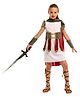 Little Surprise Box Blended Halloween Theme Half Sleeves Gladiator Costume Set With Wrist Bands - Multi Colour