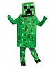 Little Surprise Box Halloween Theme Full Sleeves Minecraft Costume With Hat Set - Green