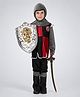 Little Surprise Box Halloween Theme Royal Warrior Costume Set With Net Head Gear - Black