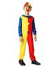 Little Surprise Box Blended Halloween Theme Full Sleeves Joker Costume Set With Nose Gear - Multi Colour