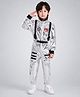 Little Surprise Box Blended Halloween Theme Full Sleeves Astronaut Costume Set - Silver