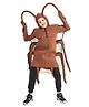 Little Surprise Box Blended Halloween Theme Full Sleeves Cockroach Costume Set With Apron & Bib - Brown