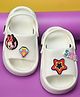 Yellow Bee Mickey & Friends Featuring Minnie Mouse Applique Detailed With Sling Back Clogs - White