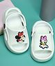 Yellow Bee Mickey & Friends Featuring Minnie Mouse & Daisy Duck Applique Detailed With Sling Back Clogs - White