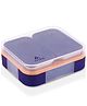 ATTRO Admire 2 Insulated Lunch Box with 2 Stainless Steel Containers with Lids - Purple