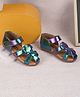 Jazzy Juniors Iridescent Velcro Closure Gladiator Sandals - Multi Colour
