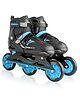 JJ JONEX Racer Adjustable Inline Shoe Skates for All Size Groups  (36-39 Euro) 22.2 CM (Blue/Sky, Large)