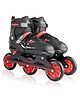 JJ JONEX Racer Adjustable Inline Shoe Skates for All Size Groups  (36-39 Euro) 22.2 CM (Red, Large)