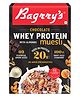 Bagrry's Whey Protein Muesli 500g | 20g+ Protein | Chocolate Flavour | Made with Whole Oats, Premium American Whey, Almonds & Bran | High Protein & Fibre Breakfast Cereal