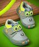 KATS Smiley Face Patch Detailed Anti Skid Musical Shoes - Green