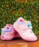 KATS Mesh Detailed & Animal Eyes Designed With Velcro Closure Shoes - Pink