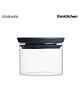 Brabantia Stackable Food Storage Glass Jar  Sleek, Space-Saving & Stylish Kitchen Must-Have  Dark Grey