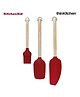 KitchenAid Premium 3-Piece Birchwood Baking Set | Pastry Brush & Spatulas with Hooks | Empire Red
