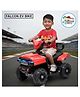 Stylezone Falcon EV Bike for Kids 2-5 Yrs | Electric Ride-on with LED Lights & Accelerator Car Battery Operated Ride On(Red)