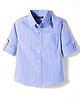 Pine Kids Cotton Woven Full Sleeves Shirt With Checks - Blue