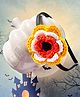 Bobbles & Scallops Halloween Theme Floral Designed Crotchet Hair Band - White & Yellow