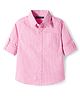 Pine Kids Cotton Woven Full Sleeves Shirt With Checks - Pink