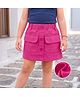 Mark & Mia 100% Cotton Shorts With Front Pockets - Fuchsia