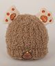DukieKooky Knit Teddy Bear Patch Detailed Cap - Brown - Circumference 40 Cm