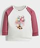 Orange Sugar 100% Cotton Knit Full Sleeves Bee & Balloon Printed Light Winter Sweatshirt - Off White