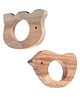 Babyhug NeemBite Duo Neem Wood Teether - Pack of 2| Natural Neem Wood| Antibacterial| Chemical-Free| Easy Grip| Smooth Edges| Soothes Teething Gums| Gifting Option for 3 months+| 100% Food Grade