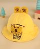 Kicks & Crawl Tiger Applique Detailed Hat - Yellow Circumference - 49.5  Cms