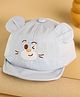 Kicks & Crawl Teddy Bear Embroidered & Ears Applique Detailed Cap - Blue - Circumference - 47 Cm