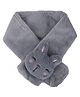 Kid-O-World Fur 3D Baby Animal Applique Detailed Muffler - Grey