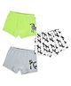 Plan B Cotton Knit Pack Of 3 Zebra Printed Boxers - Multi