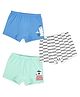 Plan B Cotton Knit Pack Of 3 Sailor Bear And Penguin Printed Boxers - Multi