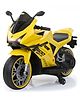 BAYBEE Motomunch Baby Battery Operated Bike for Kids with Hand Accelerator & Music, Rechargeable Ride on Toy Bike with LED Light, Baby Electric Bike for Kids to Drive 1 to 3 Years Boys Girls (Yellow)