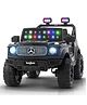 Baybee Benzie 4×4 Battery Operated Jeep for Kids, Ride on Toy Kid Car with RGB Windshield Light & Music | Baby Big Battery Cars | Electric Jeep Car for Kids to Drive 2 to 6 Years-Police Edition Black