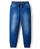 Pine Kids Denim Woven Full Length Washed Jeans - Blue