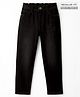 Pine Kids Denim Woven Full Length Washed Jeans - Black