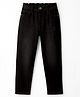 Pine Kids Denim Woven Full Length Washed Jeans - Black
