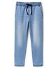 Pine Kids Denim Woven Full Length Solid Color Washed Jeans - Light Blue