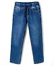 Pine Kids Denim Woven Full Length Washed Jeans - Blue