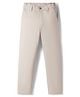 Pine Kids Cotton Elastane Woven Full Length Solid Colour Trouser - Beige