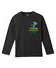 Wear Your Mind Cotton Knit Marvel Featuring Full Sleeves Thor Odinson Printed Tee - Black