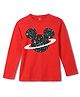 Wear Your Mind Cotton Disney Featuring Full Sleeves Mickey Mouse Character Printed Tee - Red