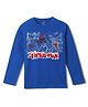Wear Your Mind Cotton Knit  Marvel Featuring Full Sleeves Spider Man Printed Tee - Royal Blue