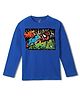 Wear Your Mind Cotton Knit Marvel Avengers Featuring Full Sleeves Characters Printed Tee - Royal Blue