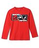 Wear Your Mind Cotton Knit Marvel Featuring Full Sleeves Spider Man Printed Tee - Red