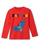 Wear Your Mind Cotton Knit DC Comics Featuring Full Sleeves Batman Printed Tee - Red
